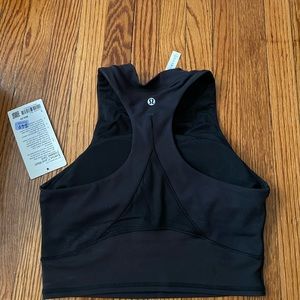 Everlux and mesh cropped tank